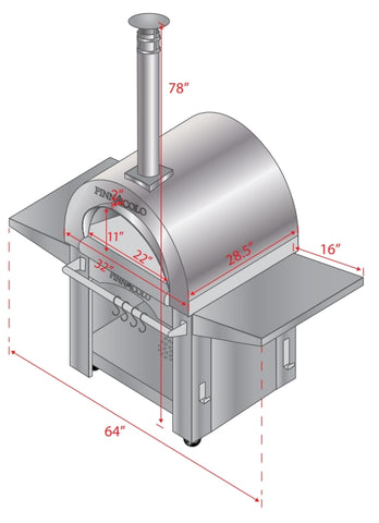 Assembled Oven Dimensions