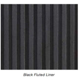 Black Fluted Liner