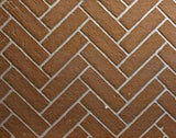 Herringbone Brick Fireplace Liner