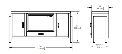 Napoleon The Franklin Electric Fireplace Mantel Package NEFP30-3020RK