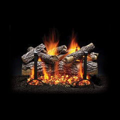 Heatmaster IPI SBS Stadium 30-inch Vented Burner 30" Charleston Live Oak Vented Logs CLO30 SBSIPI30 30" Charleston Live Oak Vented Logs CLO30 Flame Authority