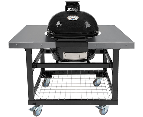 Primo Ceramic Grills: Primo All-In-One Oval JR 200 Ceramic Charcoal Grill PGCJRC | Flame Authority - Trusted Dealer