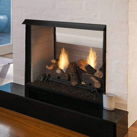 Fireplace Trends: Monessen Lo-Rider Designer 36" See-Through Vent Free Gas Firebox LSTF36-B