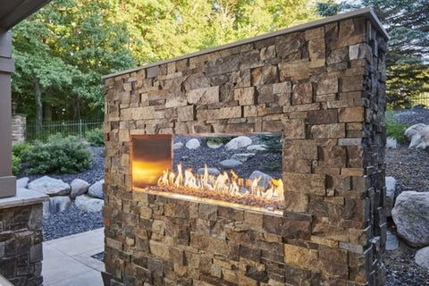 Best outdoor Fireplace: Best DIY Linear Fireplace - The Outdoor GreatRoom Company 72 Inch Linear Ready-to-Finish Fireplace RSTL-72DNG