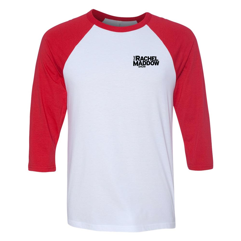 Rachel Maddow Show Raglan Baseball T-Shirt MSNBC Store