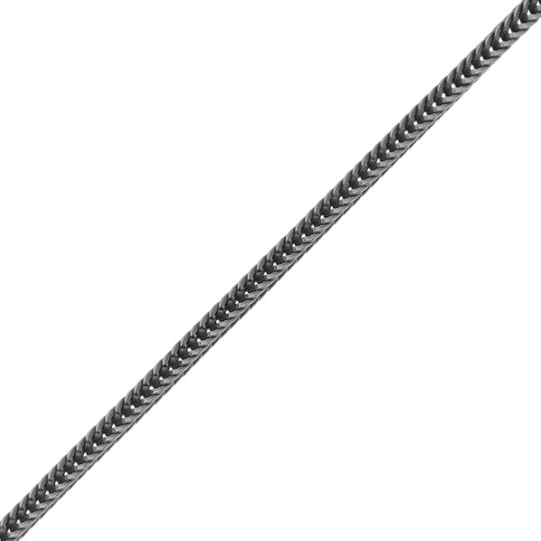 Najo 1.7mm oxidised square foxtail chain 45cm