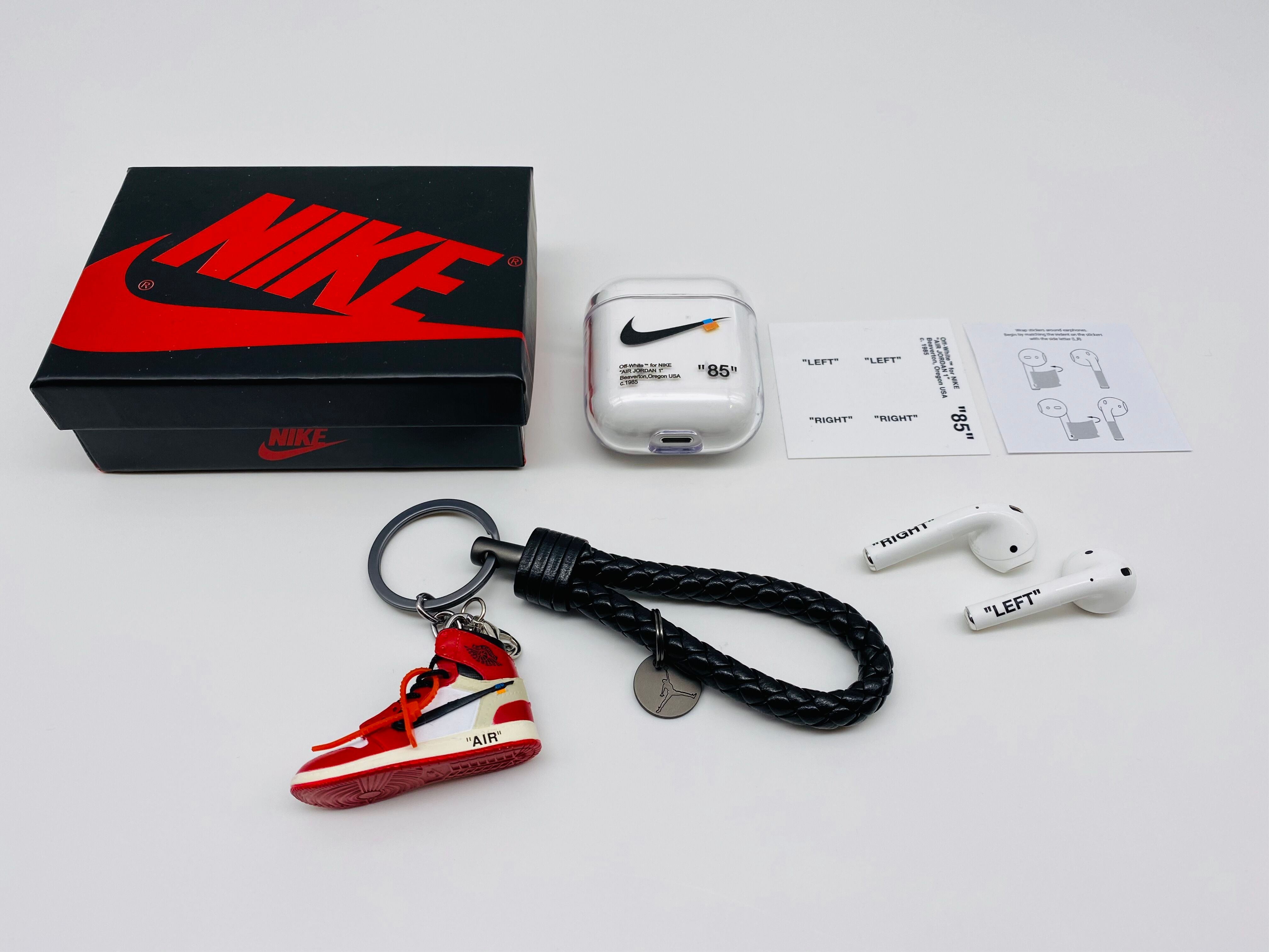 cover airpods nike x off white