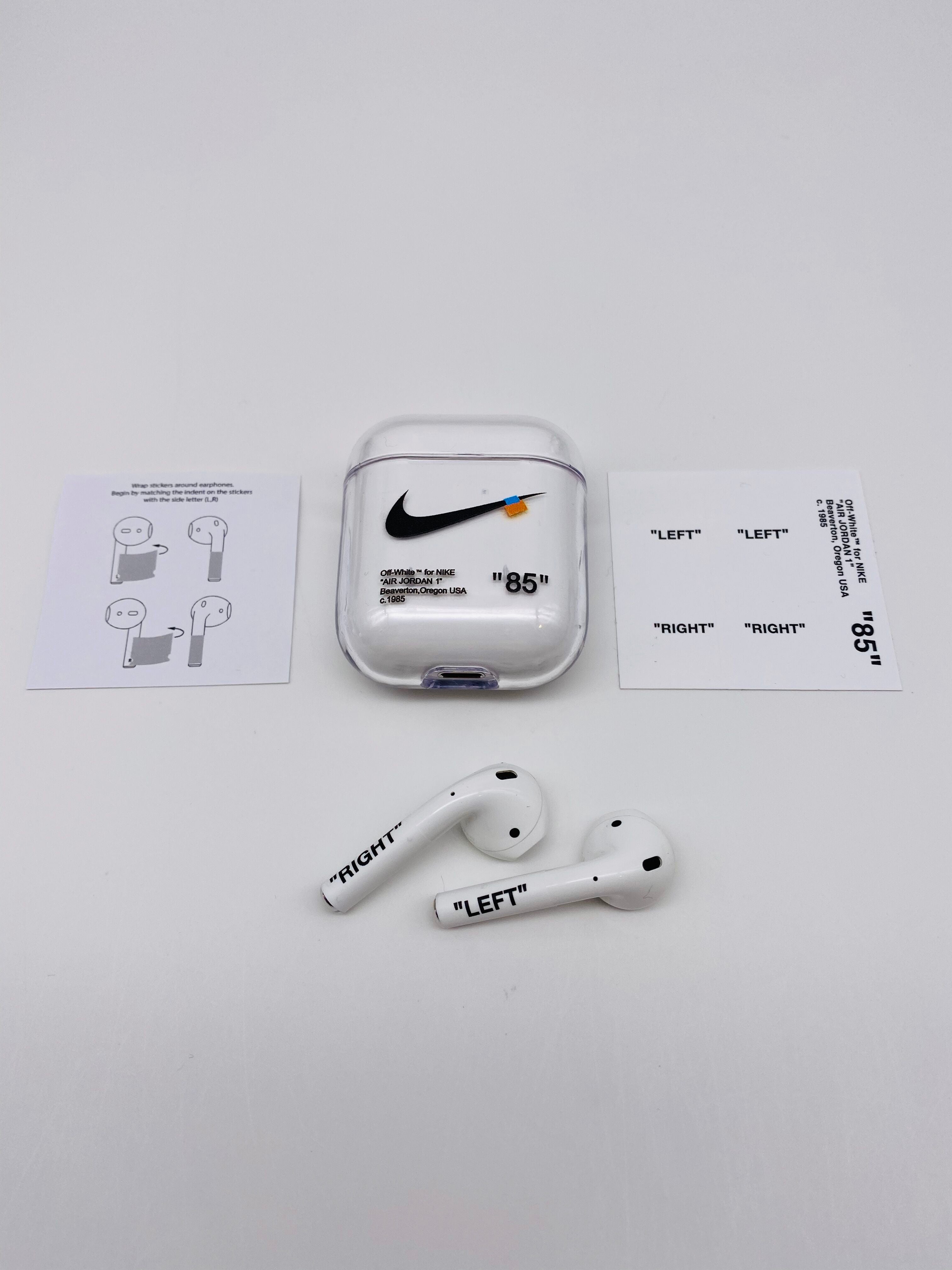 cover airpods off white nike