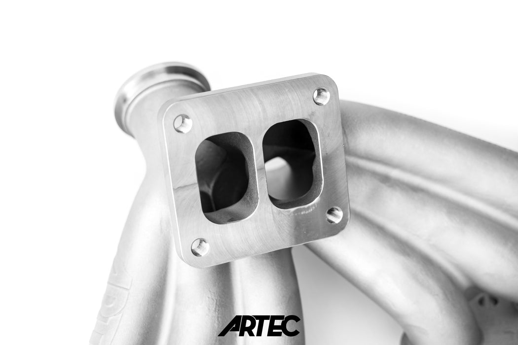 Artec - High Mount T4 Twin Gate Turbo Manifold to suit Toyota Non Turbo 2JZ GE