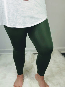 Olive High Waist Tummy Control Seamless Leggings