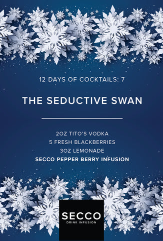 The Seductive Swan drink recipe. The best Christmas cocktail recipes.