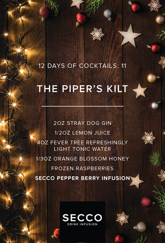 The Piper's Kilt drink recipe. The best Christmas cocktail recipes.