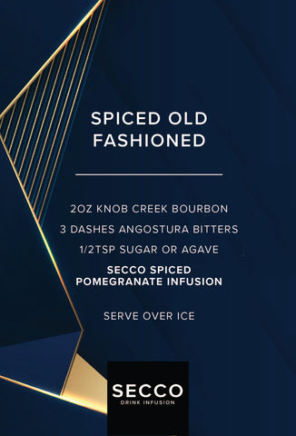 Spiced Old Fashioned drink recipe. The best Hanukkah drink recipes.