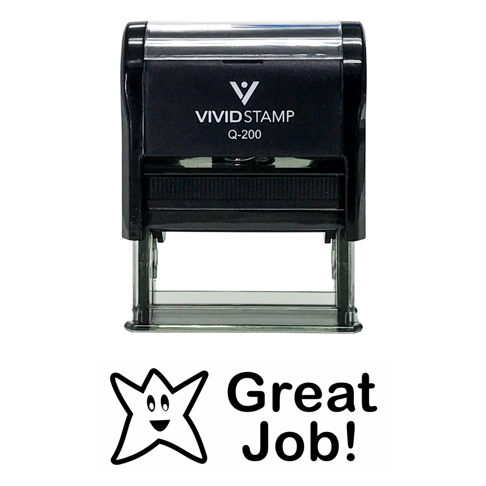 GREAT JOB Teacher Self Inking Rubber Stamp – All Quality