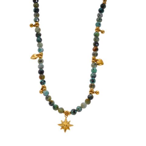 GITANJI 7871 Necklace - Made from Blue Turquoise Stone