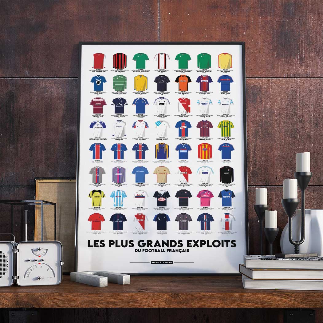Affiche Foot - Les plus grands exploits du football français