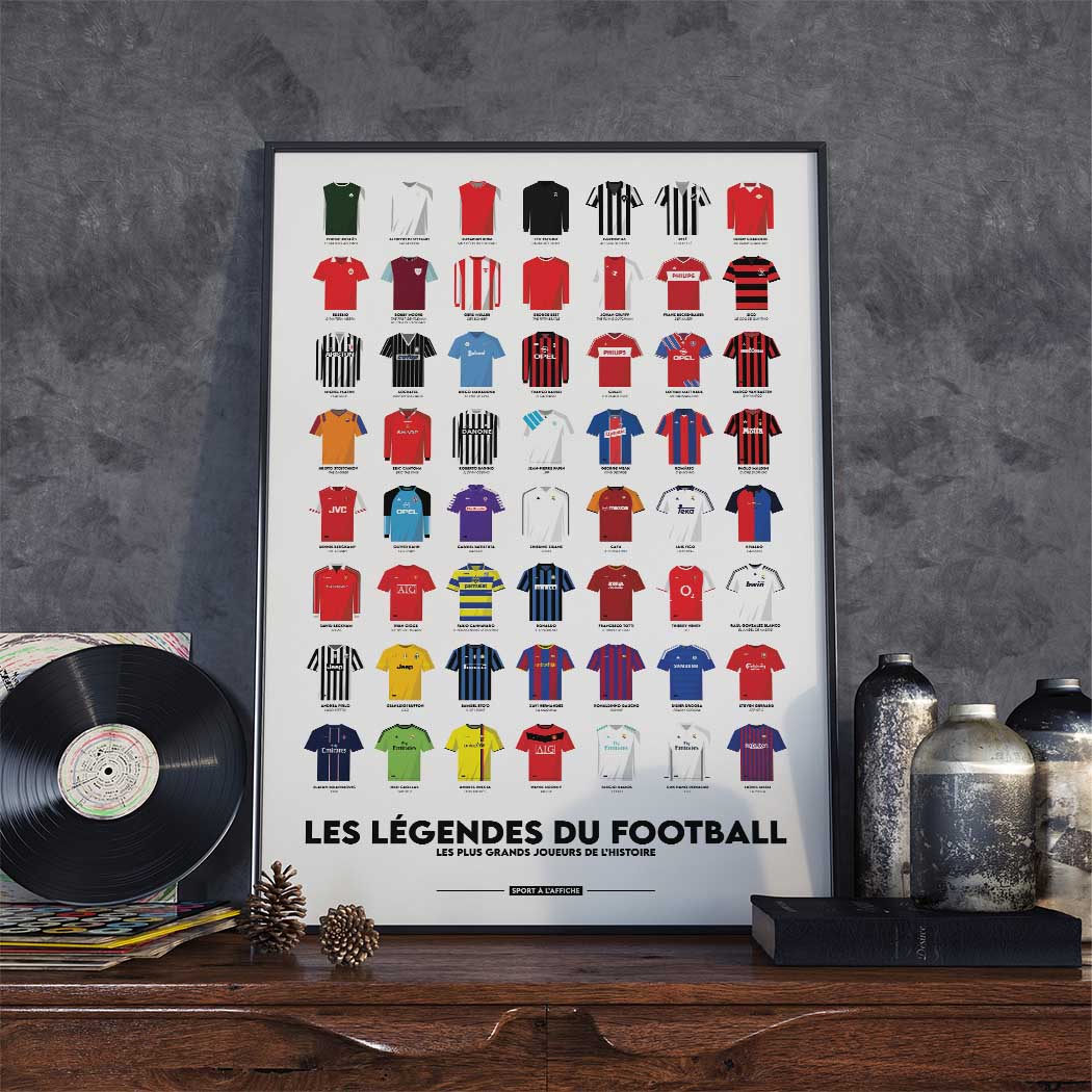 Affiche Foot - Les Légendes du football