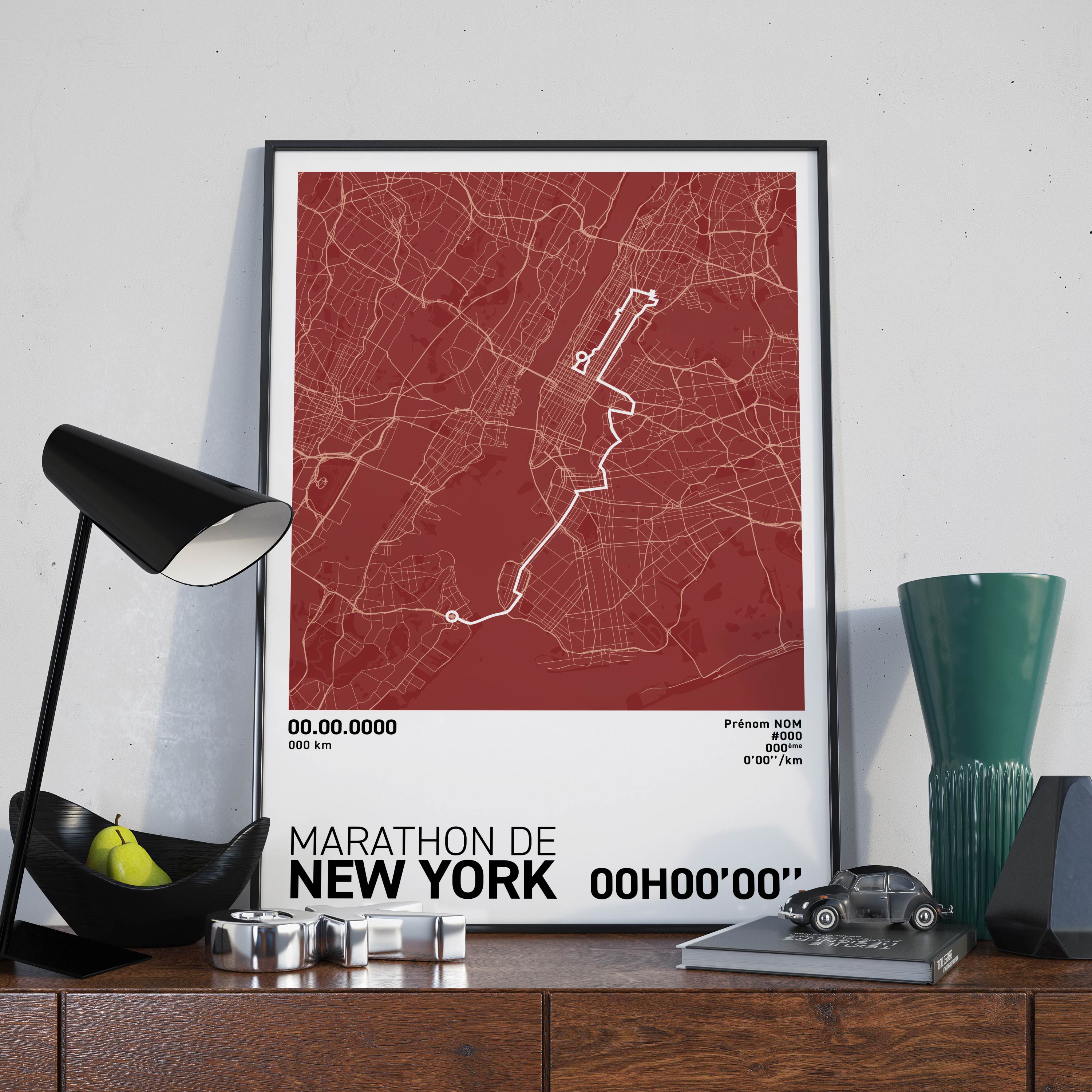 Affiche Running - Marathon de New-York