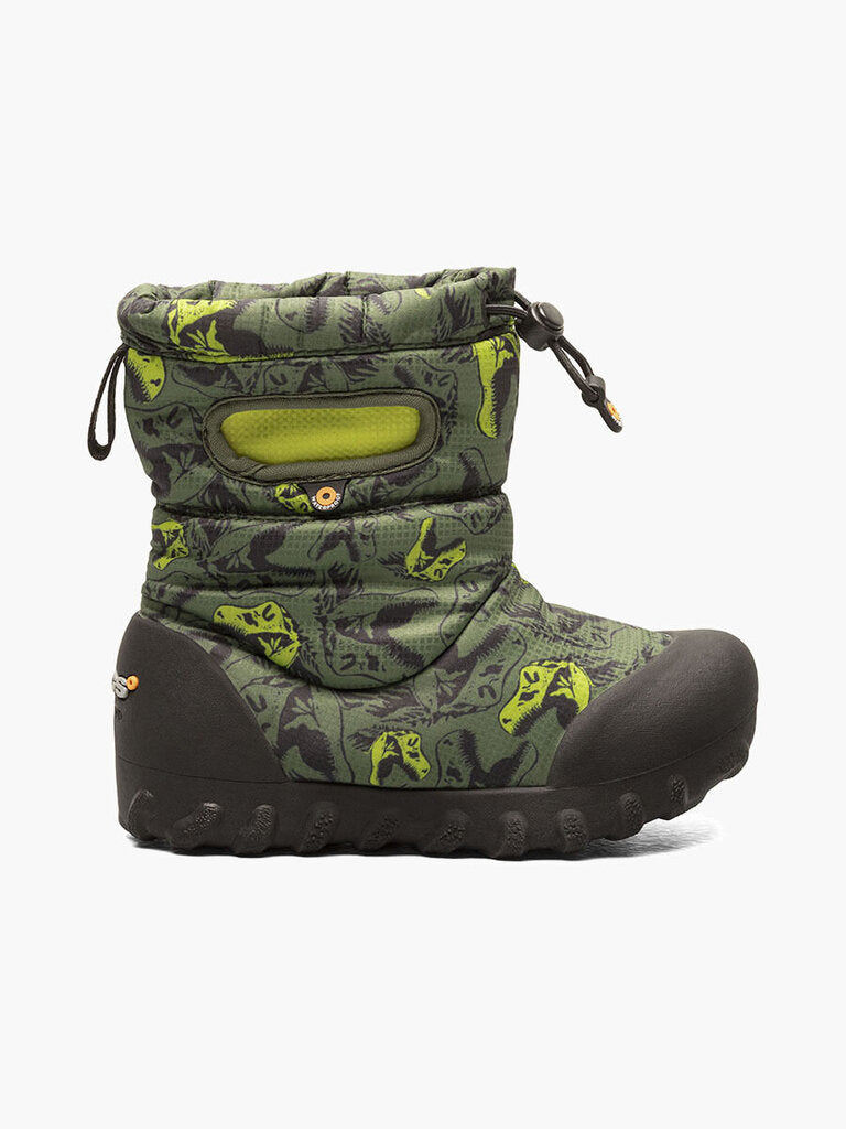 Bogs B-Moc Snow Cool Dinos, Dark Green Multi (Toddler/Child/Youth)