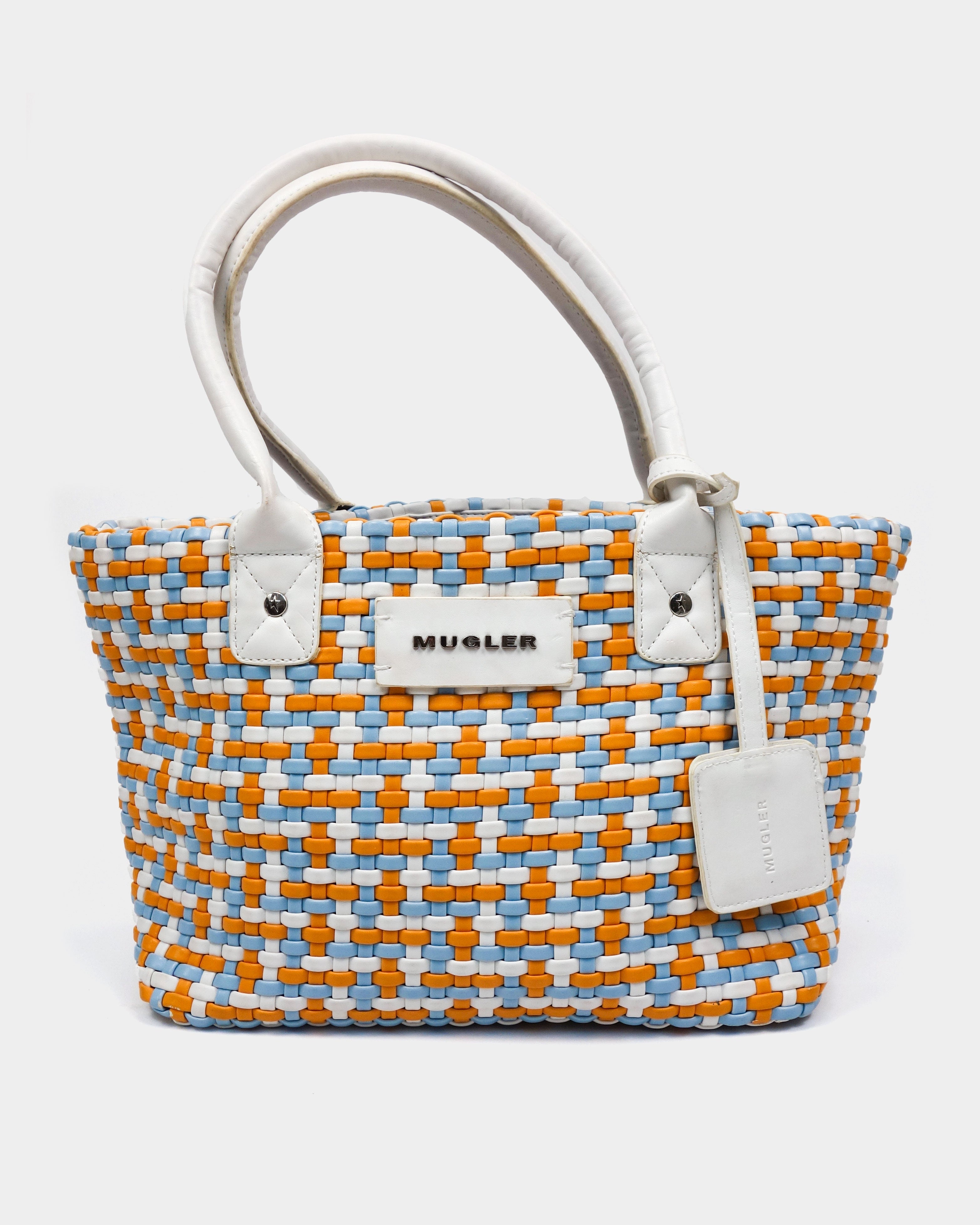 Image of Mugler Braided Multicolor Bag 2000's