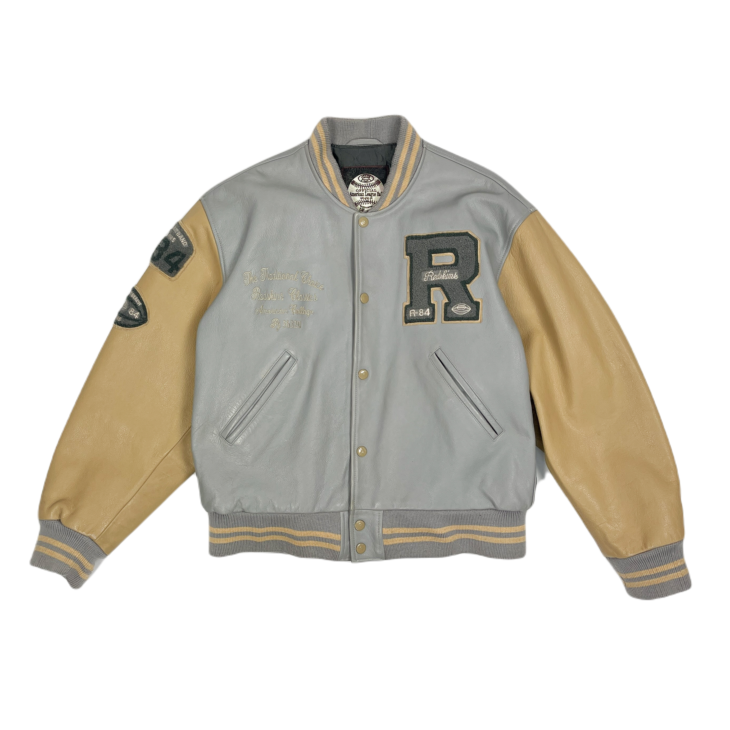 1980's WASHINGTON REDSKINS LOGO ATHLETIC TEAM COLLECTION VARSITY JACKE -  Classic American Sports