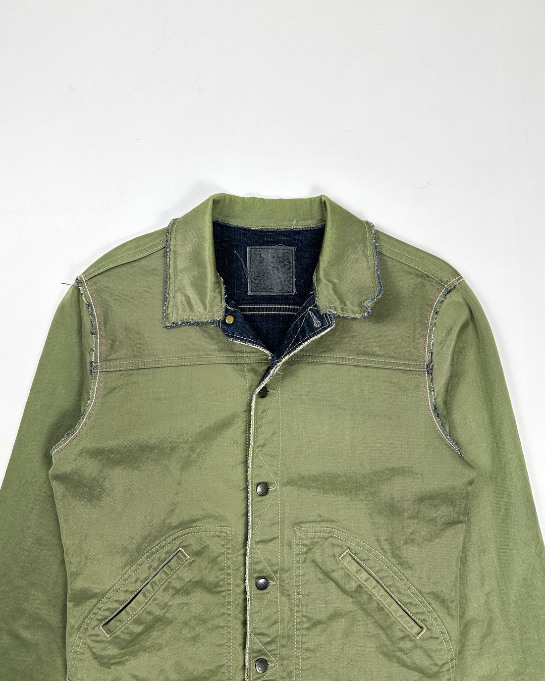 Marithé Francois Girbaud Green Denim Jacket 1990's – Vintagetts