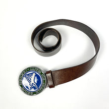Load image into Gallery viewer, Lucky Monkey Iceberg Brown Leather Belt 2000&#39;s
