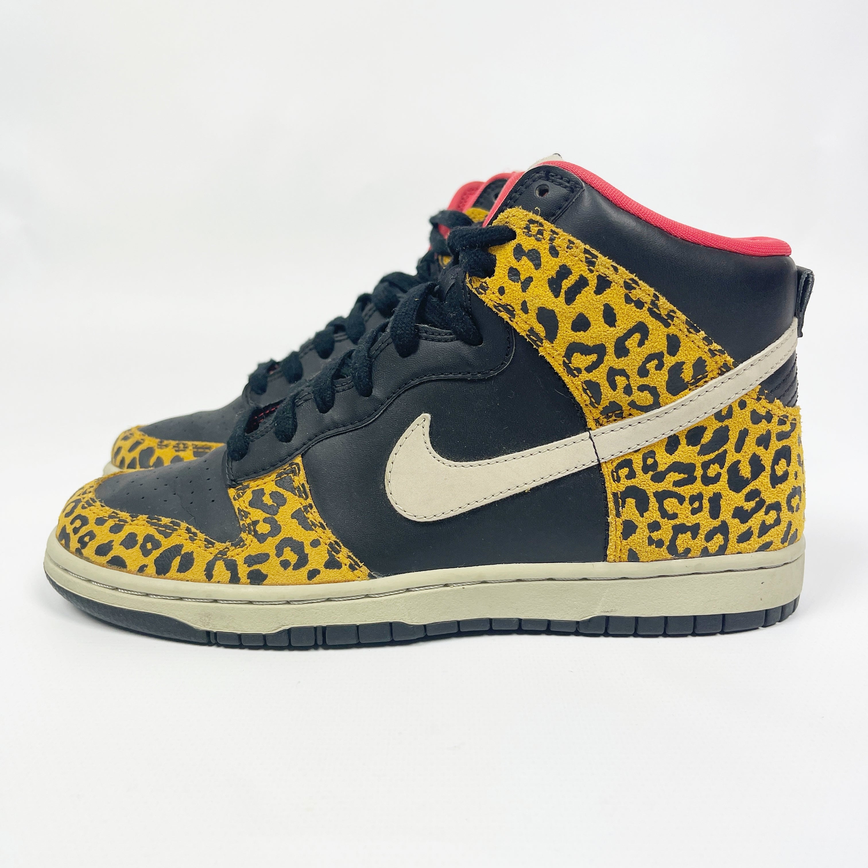 nike high top leopard print