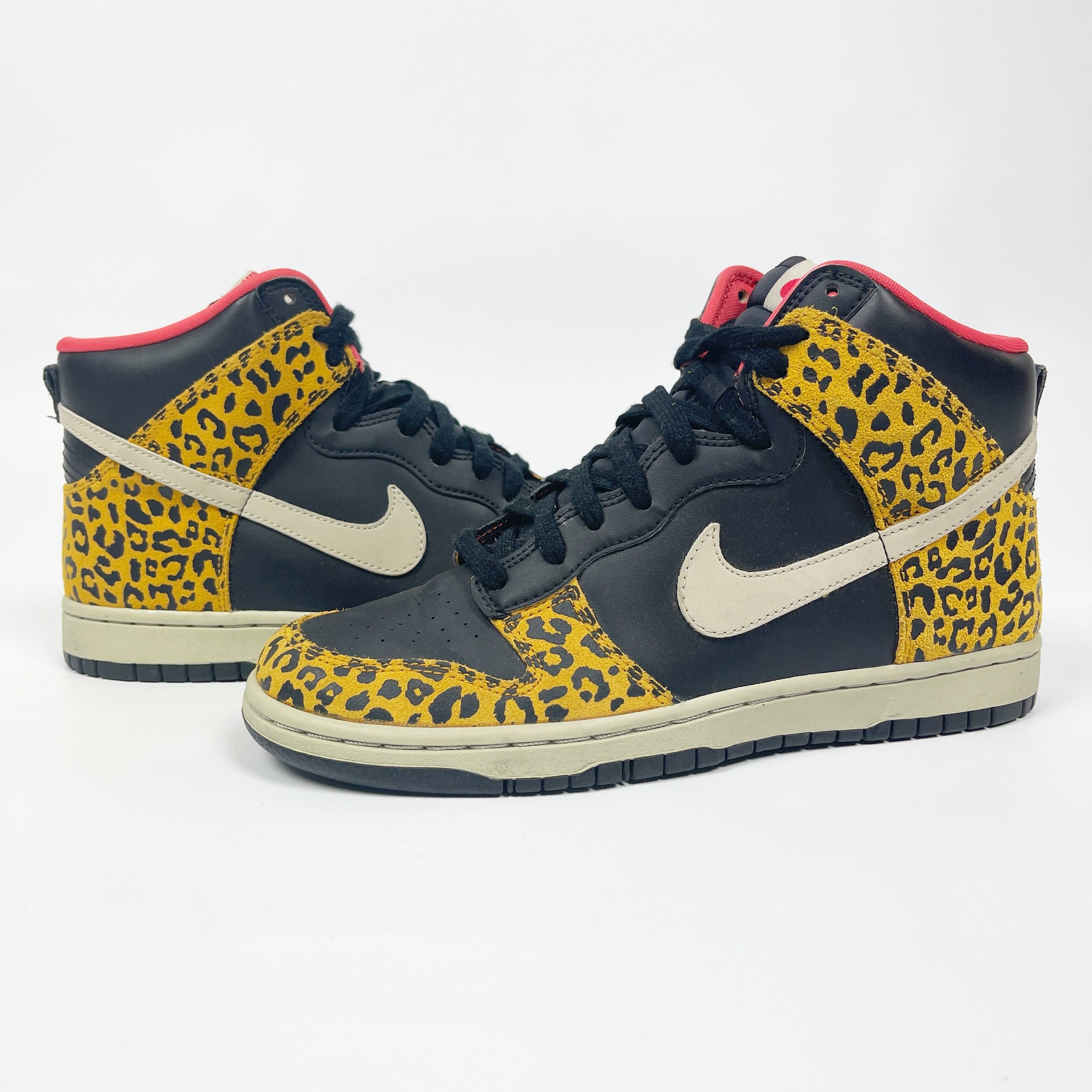 nike high top leopard print