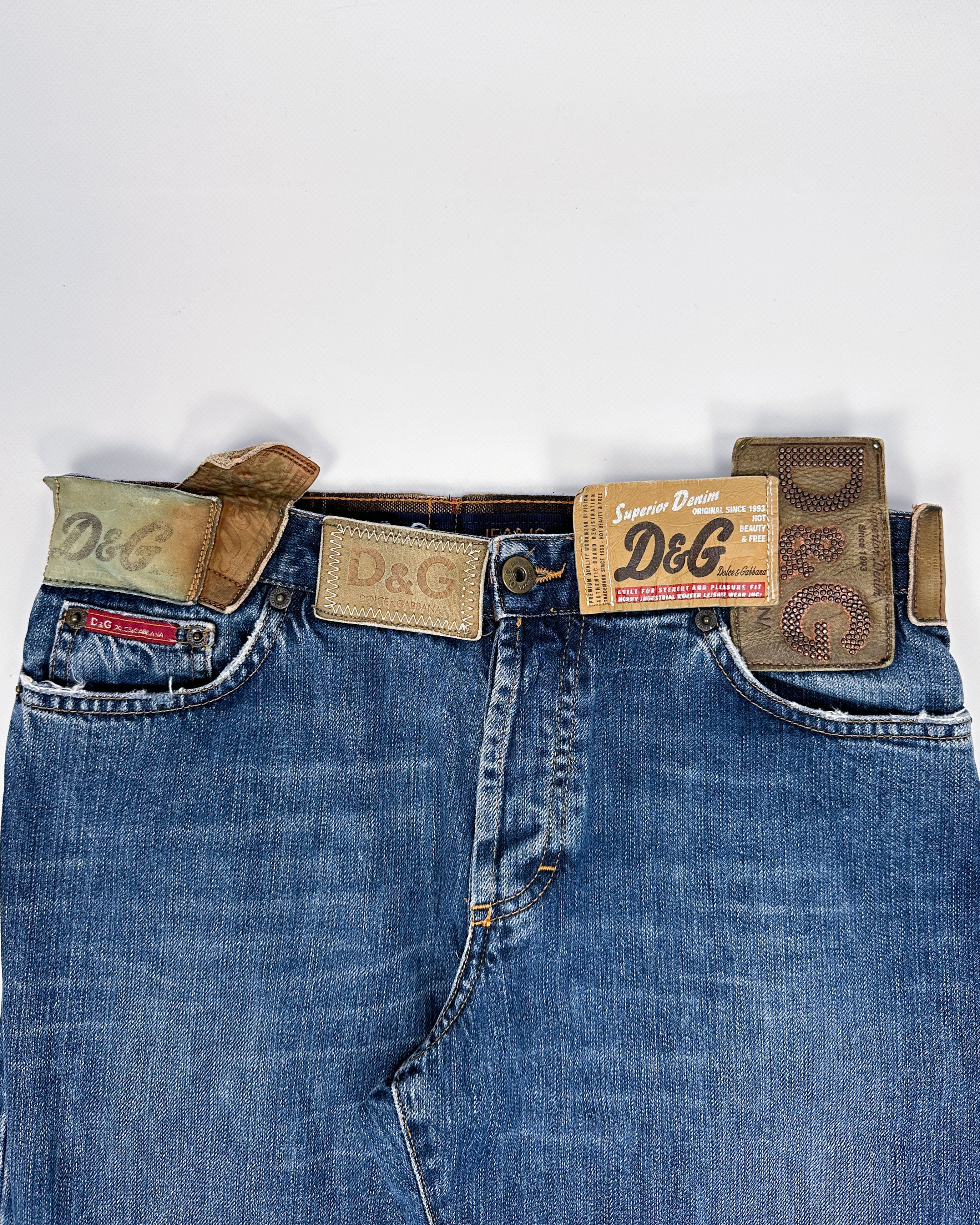 驚きの安さ 00's DOLCEGABBANA pacth denim