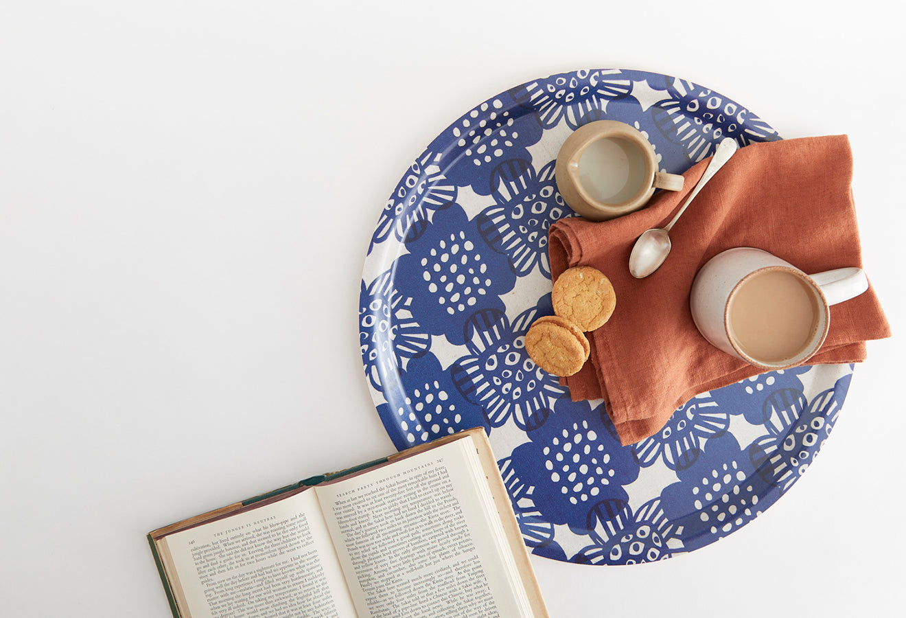 blue plywood tray by winter's moon