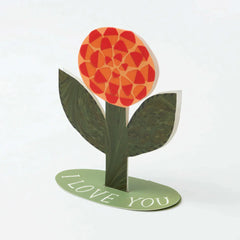 stand up flower card