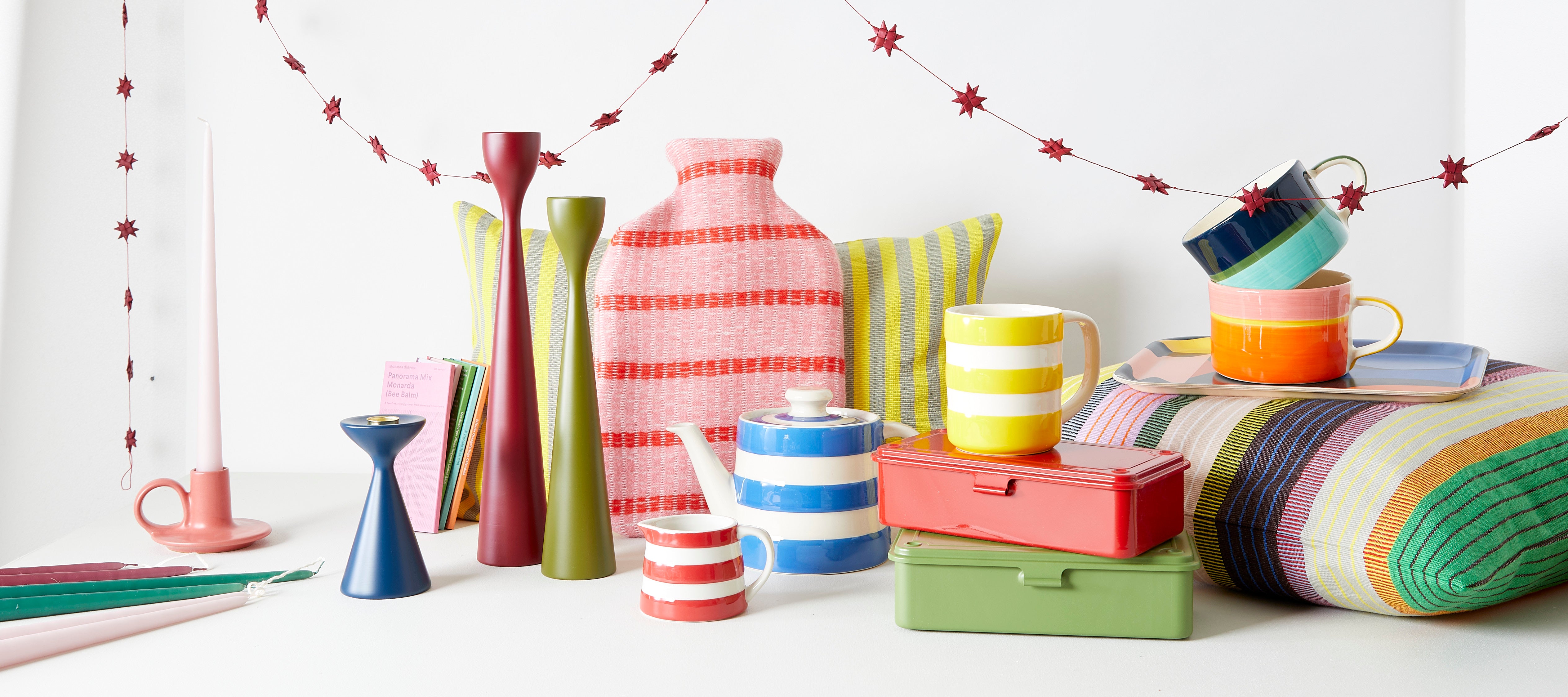 colourful range of products as christmas gift ideas