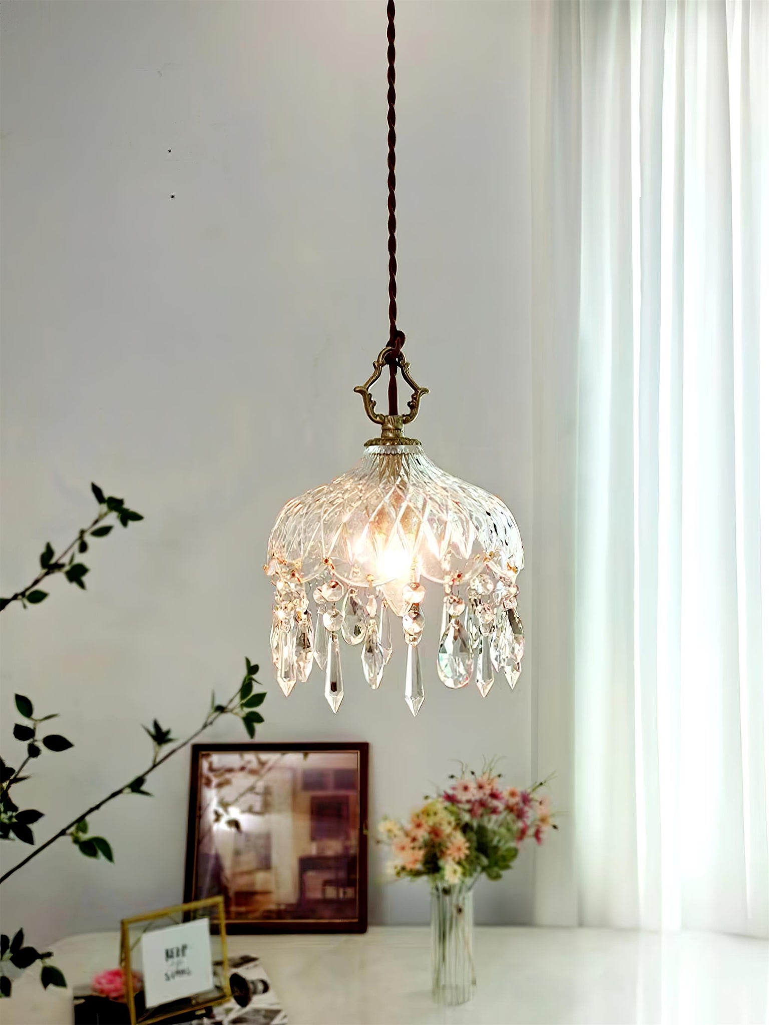 en betaalbare kristallen hanglamp – Vakkerlight