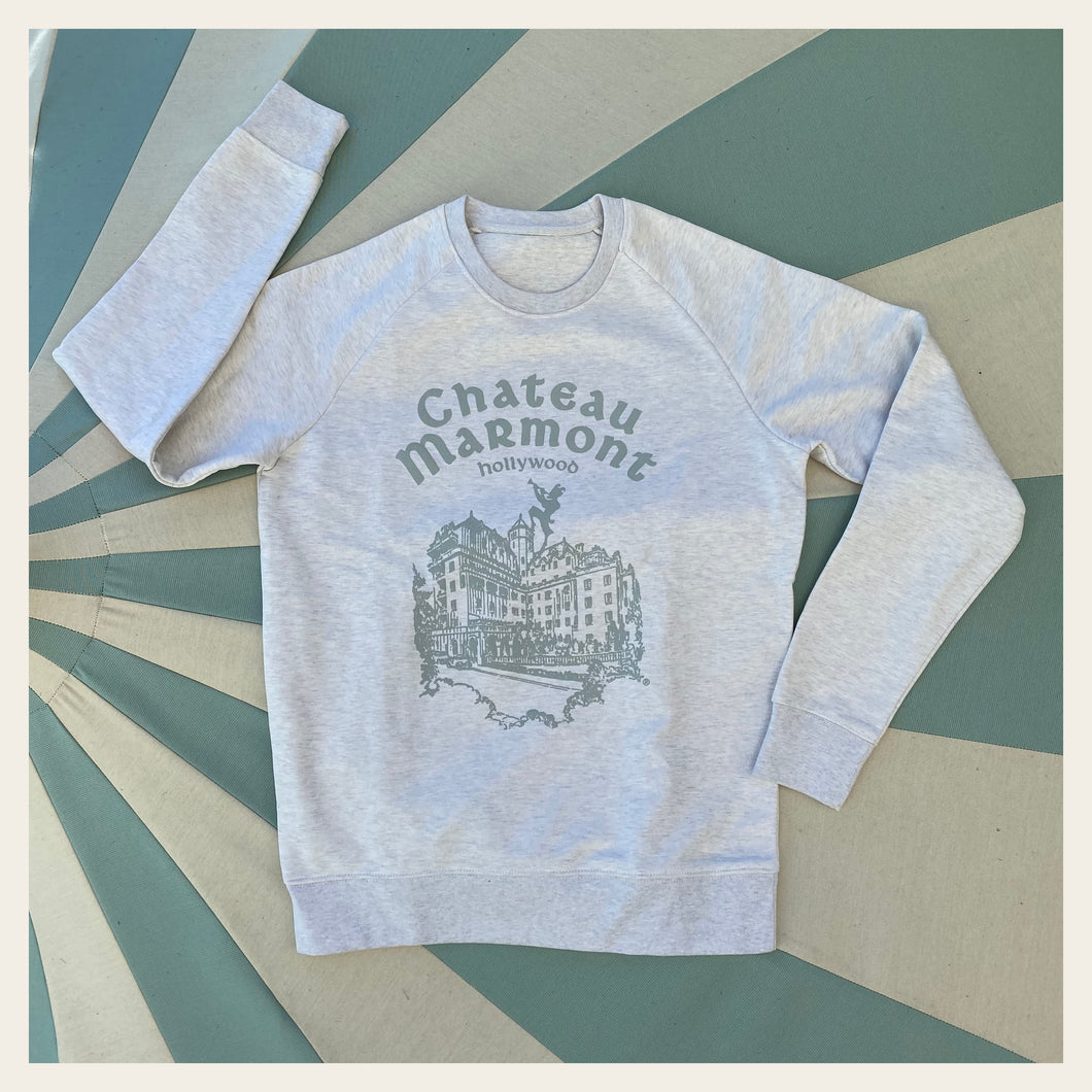 sweatshirt with chateau marmont print