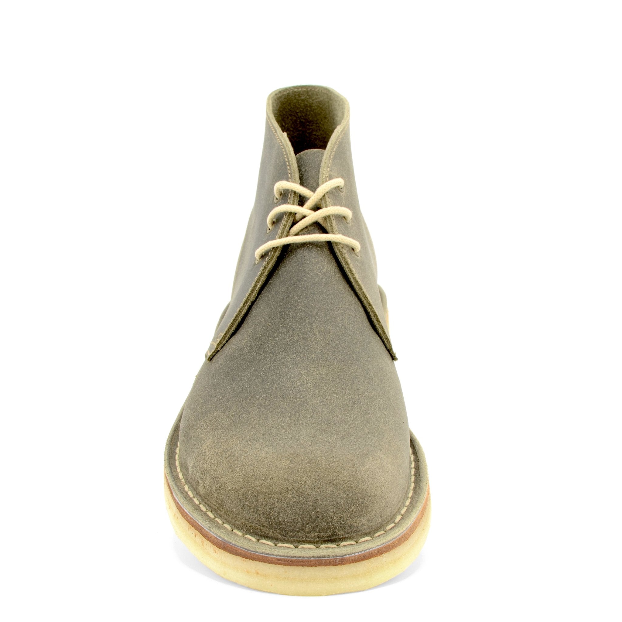 waxy leather desert boots