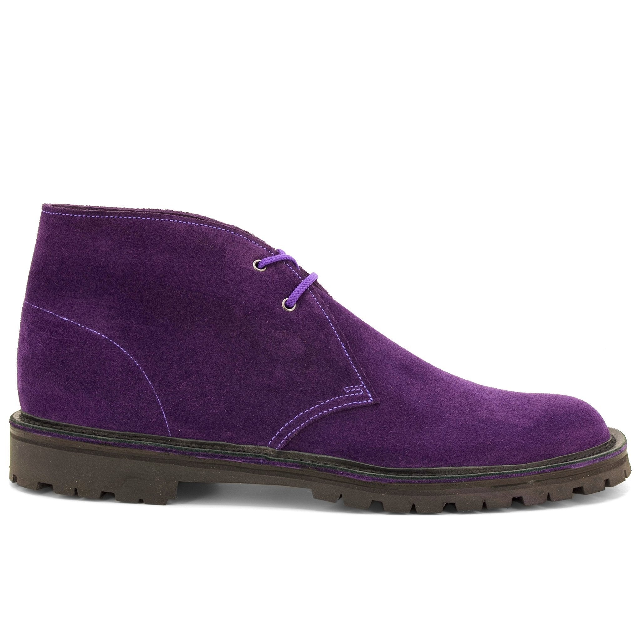 purple desert boots