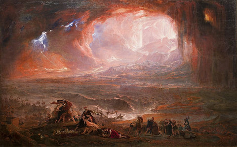 「ポンペイとエルコラーノの壊滅」（ジョン・マーティン作、1821年）