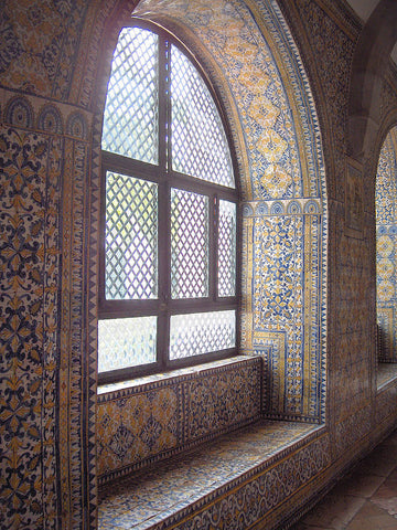 Azulejo (ポルトガルの旧修道院にある博物館のアズレージョによる壁面装飾)