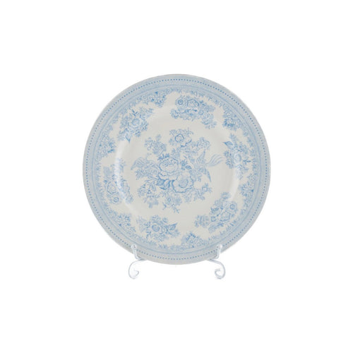 バーレイ ブルー アジアティックフェザンツ 中皿 小 リム 17.5cm 青 取り皿 ケーキプレート 食器