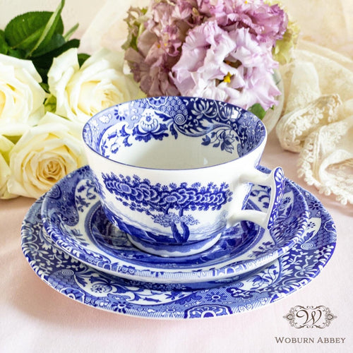 □34＊スポード spode ブルーイタリアンシリーズ オーバルプラッター