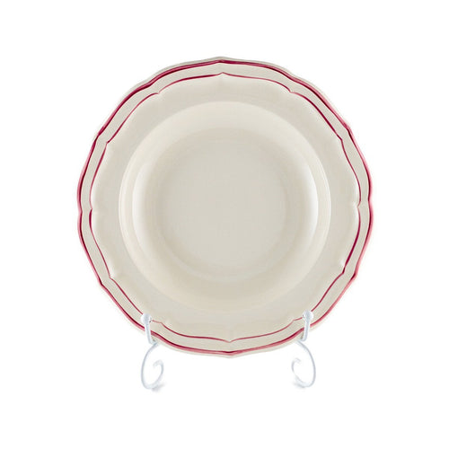 正規輸入品 ジアン フィレ ピヴォアン スープ皿 リムプレート ピンク パスタ皿 深皿 大皿 食器 陶器 ボックス入