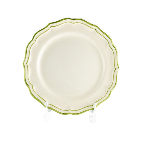 正規輸入品 ジアン フィレ ヴェール 中皿 大皿 プレート 23.2cm 黄緑 グリーン 丸 食器 ボックス入