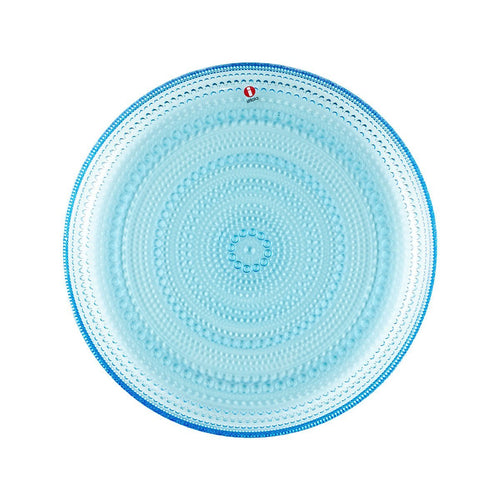 イッタラ カステヘルミ プレート 24.8cm ライトブルー ガラス皿 食器 青 丸 円