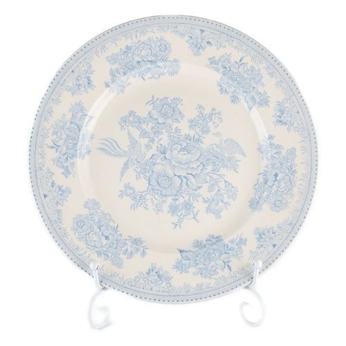バーレイ ブルー アジアティックフェザンツ 大皿 25.5cm 青 リム ディナー ワンプレート 食器
