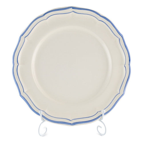 正規輸入品 ジアン フィレ ブルー 大皿 26cm 青 リム ディナー ワンプレート 食器 白地 ボックス入