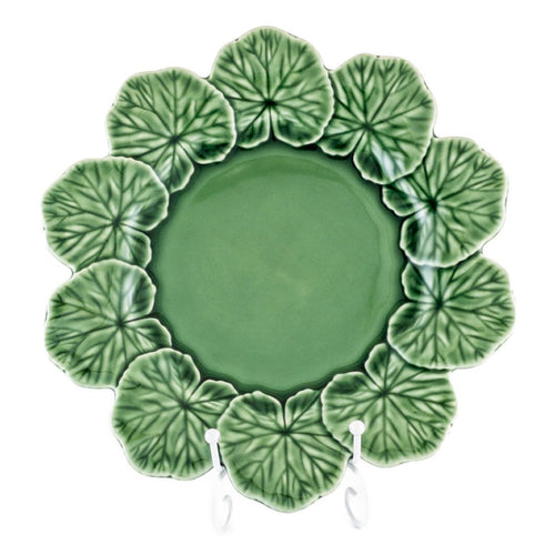 ボルダロピニェイロ ゼラニウム 大皿 27.5cm グリーン 緑 ディナー ワンプレート 食器 花型 花形