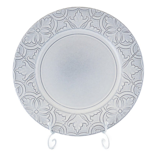 ボルダロピニェイロ ルアノヴァ 大皿 28cm 白 ホワイト アンティーク風 リム ディナー ワンプレート 食器