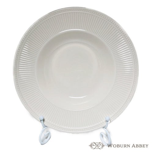 美品 ヴィンテージ 食器 ウェッジウッド ウィンザー スープ皿(4) リムプレート 白 ホワイト パスタ カレー アンティーク おしゃれ