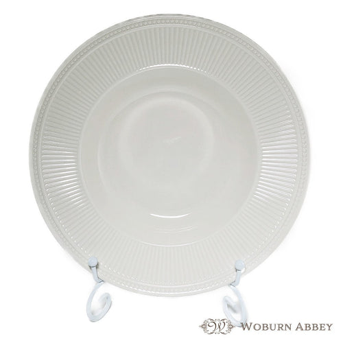 美品 ヴィンテージ 食器 ウェッジウッド ウィンザー スープ皿(5) リムプレート 白 ホワイト パスタ カレー アンティーク おしゃれ